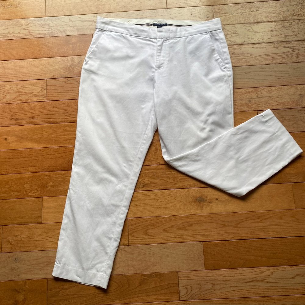 Tommy Hilfiger White Cotton Pants